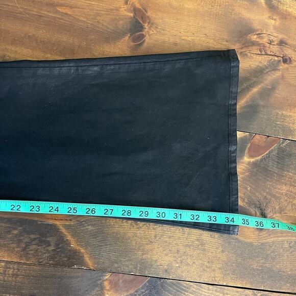 J Brand Coated Flare Black Stretch Pants Bell Bottom Coat Steal Women's Size 31 - Picture 9 of 9